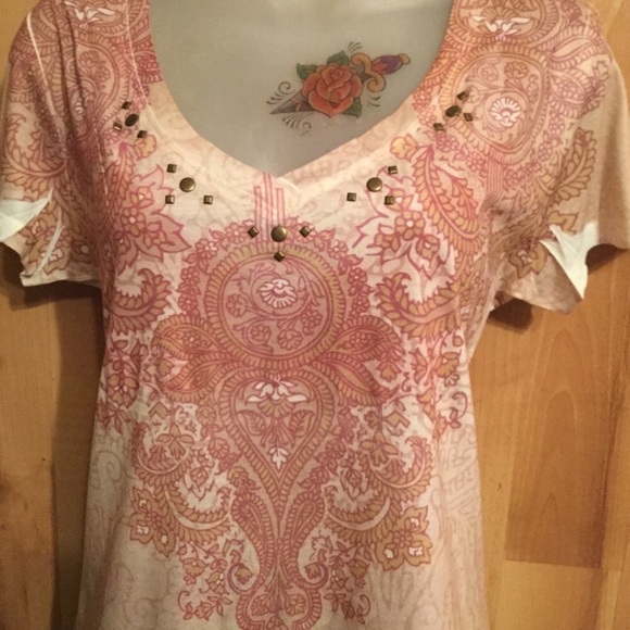 Appropriate Behavior Women’s M (8-10) V-Neck Top - Picture 3 of 6